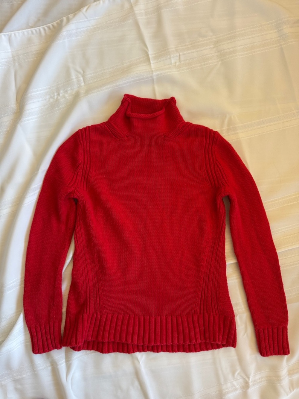 J. Crew Red Turtleneck Sweater
